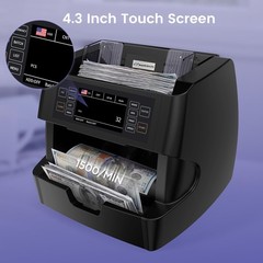 NUCOUN VC-3 Money Counter Machine Mixed Denomination, Value Counting, CIS/UV/…
