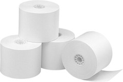 24/Pack 2 1/4 x 130 ft,1-Ply White Adding Machine, Register Rolls for Sharp