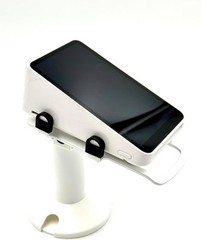 DCCStands Freestanding Square POS Low Swivel and Tilt Stand (White)