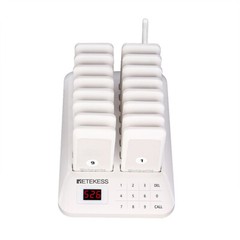 Retekess TD157 Restaurant Pager System Guest Queuing 16 Buzzer School Clinic Bar