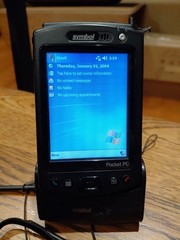 4 Symbol Pocket PC Computer Scanners With 3 Charging Stations CS-MC50XL