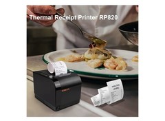 Rongta POS Printer, 80mm USB Thermal Receipt Printer, Restaurant Kitchen Prin…