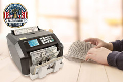 High Speed Money Counting Machine, with UV, MG, IR Counterfeit Bill Detector & V