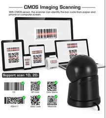 Wone Nice WN9600D Automatic Omnidirectional Laser Handheld Barcode Scanner New