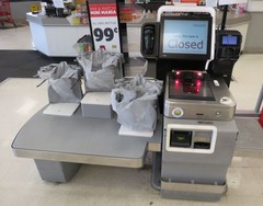 Lot of 4 – Toshiba Self Checkout System 7 6800-110 & SCO Manager Cashier Stand