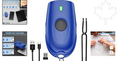 Effortless 3-in-1 Barcode Scanner: Bluetooth, USB, 2.4G – Portable & Lightweight