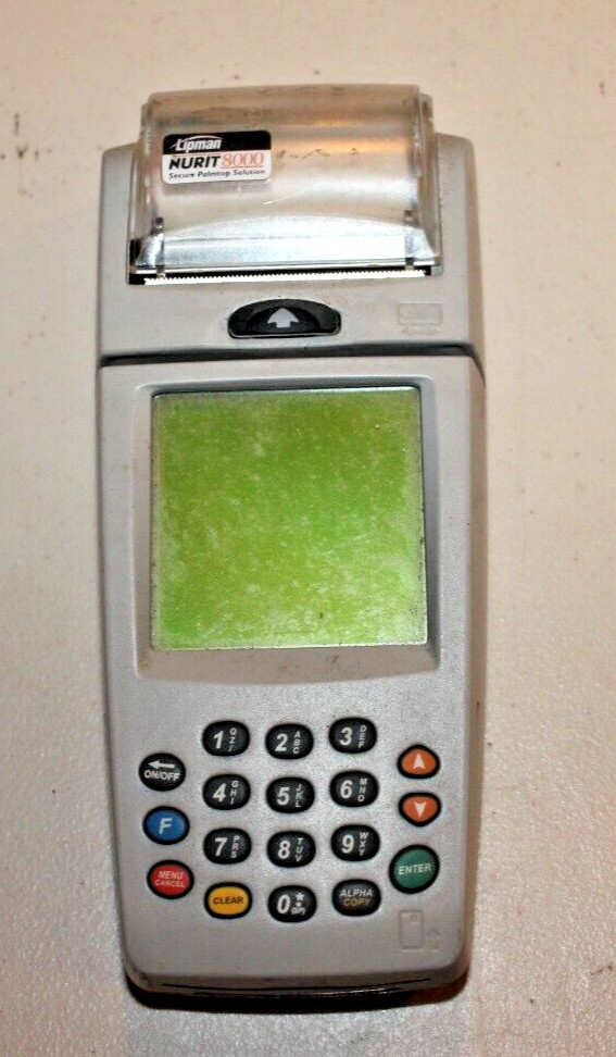 LIPMAN NURIT 8000 Credit Card Scanner UNTESTED ESTATE FIND