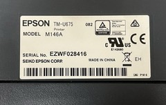 Epson TM-U675 POS Receipt Printer M146A With USB Interface Card M148E