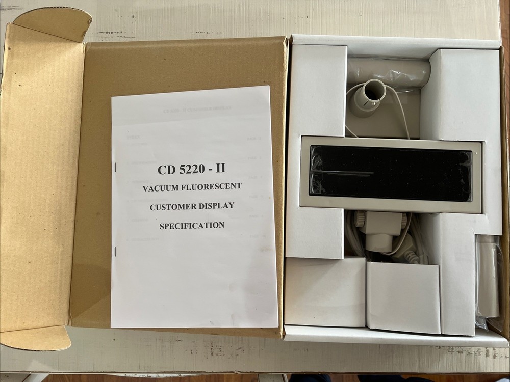 Logic Controls Vacuum Fluorescent Customer Display CD 5220-II