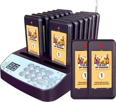 Complete 16-Pager Wireless Paging System for Restaurants – Waterproof & Durable