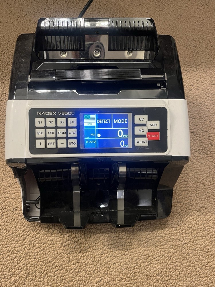 NADEX COINS NCC1-1140 V3600 Money Counter and Counterfeit Detector