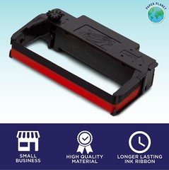 Red and Black Ink Printer Ribbons for Toast TKP300 Kitchen Printer by Paper P…