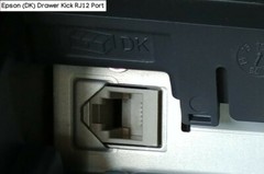 M-S Cash Drawer 9 Pin DB9 Serial Kick Cable Compatible with EPSON Printer RJ12