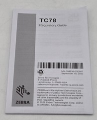 ZEBRA TC78A1-3T1K4B1A10-NA HANDHELD COMPUTER WIFI 8GB RAM 128GB W/BATTERY – PART