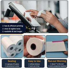 50 Thermal Paper Rolls 2.25″ x 50 ft BPA Free Receipt Paper