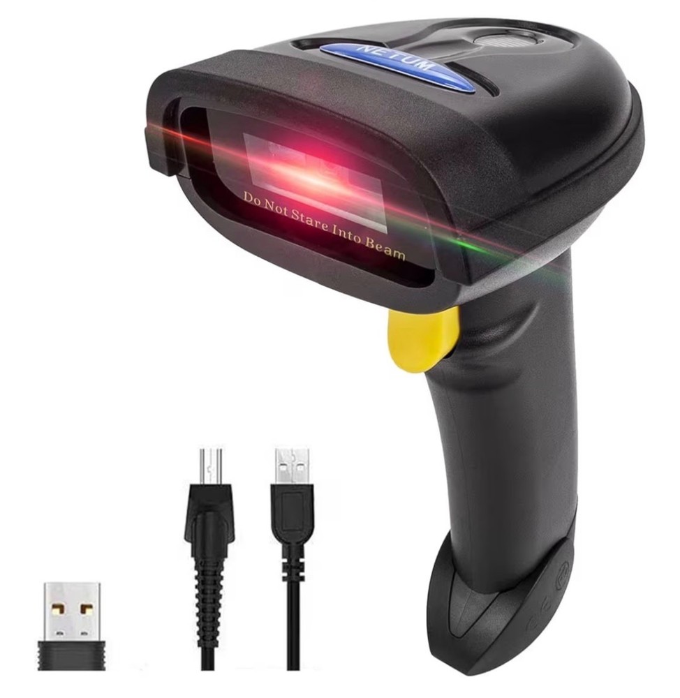 2D Barcode Scanner NT-1228BL Wireless & Bluetooth USB Wired for Phone/PC