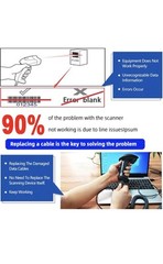 USB Cable for Datalogic Barcode Scanner, RJ45 to USB Port Scanner Cord, 3M/10FT