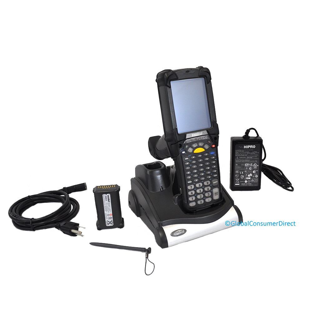 Zebra MC9190-GJ0SWGQA6WR 53 VT-Key WM 6.5 LONG RANGE 1D Barcode Scanner + CRADLE
