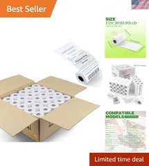 50 Rolls 2 1/4” x 50’ Thermal POS Receipt Paper – Biodegradable Quality