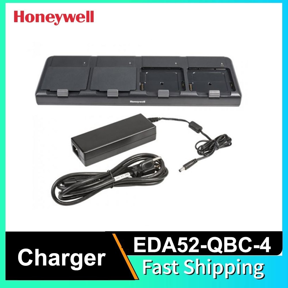 Honeywell EDA52-QBC-4 Quad Battery Charger+Power Cord for EDA52 Mobile Computer