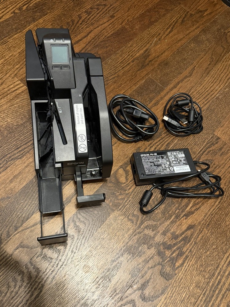 Epson TM-S2000-MJ 1-Pocket 110 DPM InkJet Check Reader w/AC Adapter – NEW