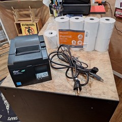 Star Micronics TSP100IIU USB Thermal Receipt Printer Black and White