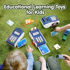 Payment Terminal Toys, Point of Sale Terminal with Light and Sound, Cash Regi…