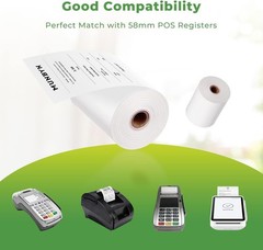 50 Rolls 2 1/4″ x 85ft Thermal Paper for Cash Register
