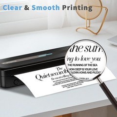 8.5 x 11 inch Thermal Paper 2 Rolls Quick-Dry US Letter Size Thermal Printer …