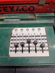 Texaco Credit Card Imprinter Farrington Machine w Papers Gas Oil POS Station USA