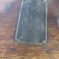 Abbott Manual Coin Sorter Metal Wood Antique Coin Sorting Machine