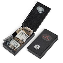 Metal Box for Gambler – Winners Bank Portable Safe Casino Money Pocket Sized Cas