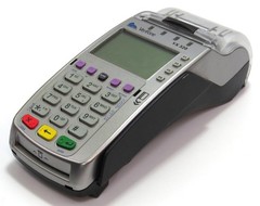 Verifone VX520 POS Credit Card Machine, LCD Screen, UNTESTED for Parts/Repair