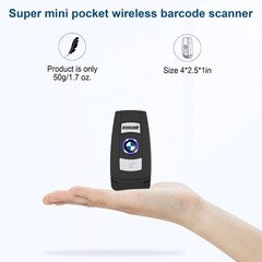 Bluetooth Barcode Scanner 1D Laser Wireless 3in1 BT USB Wired 2.4G Reader