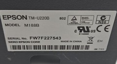Epson TM-U220B Dot Matrix POS Receipt Printer Ethernet USB TESTED