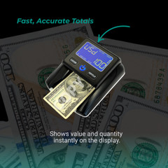 KHIPPUS Counterfeit Bill Detector for USD Portable Rechargeable Battery Included