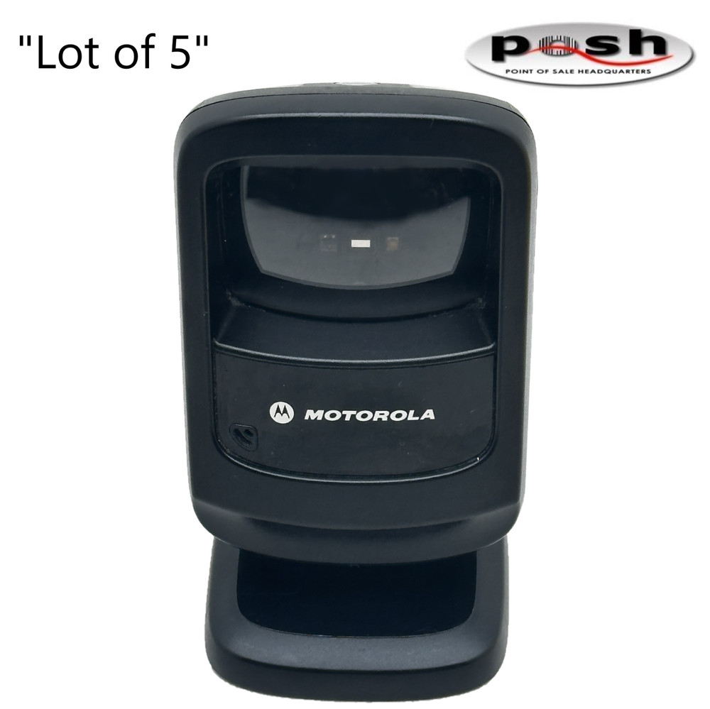 Lot of 5 – Zebra DS9208-DL Handsfree 1D/2D Barcode Scanner w/ new USB Cable