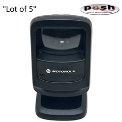 Lot of 5 – Zebra DS9208-DL Handsfree 1D/2D Barcode Scanner w/ new USB Cable