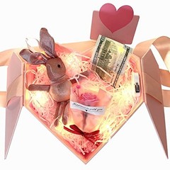 Cash Gift Money Box with Pull-Out Kit & String Lights – Birthday Surprise Box