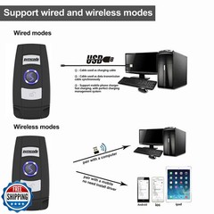 Mini 2D Portable Handheld Bluetooth Barcode Scanner Wireless 2.4G and USB Wir