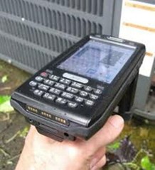 Smarterminal AT870 mobile RFID Barcode Scanner PDA with Pistol Grip handle