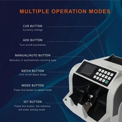 Mix Denomination Money Counter, Value Counting, Back Loading Counting, IMG/WL…