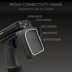 Chainway C72 Wireless Pistol-Grip Android RFID Tag Scanner + Barcode Reader!🔥⭐