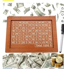 Cash Vault Wooden Savings Box Cash Saver Money Saving Challenge