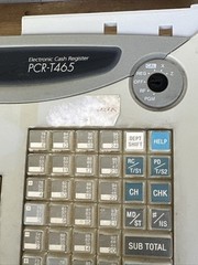 CASIO PCR T-465 ELECTRONIC CASH Register KEYBOARD & BUTTONS PARTS ONLY!