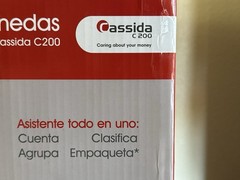 Cassida C200 USA Coin Counter Sorter Roller Black NEW OPEN BOX