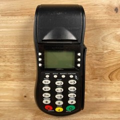 Hypercom T4205 Black Wired Portable 24MB LCD 19-Key Buttons Credit Card Terminal
