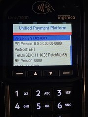 Lot of 4 Ingenico lane 3000 CL/ETH Complete with USB Cable & Power Supply.