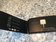 New Old Stock Square Credit Debit Card Reader White for Apple iPhone and Android
