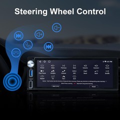 6.9-Inch Single Din Touchscreen Car Stereo – Android 2GB+64GB Type-C&USB Sing…